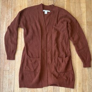 Max Studio Chocolate Knit  long Cardigan